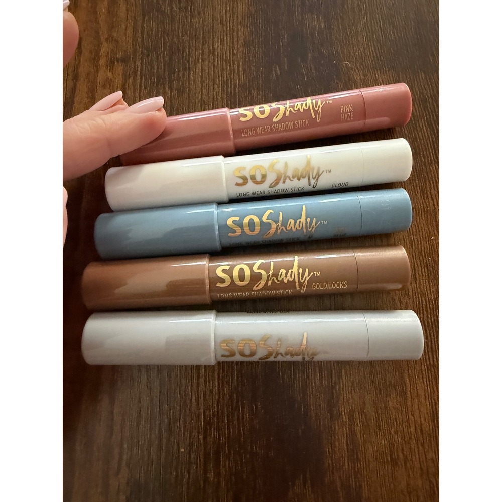 Belle Beauty So Shady Long Wear Shadow Stick Set 5‎ Colors Pink Cloud Goldilocks